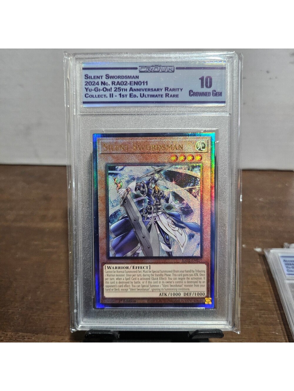 2024 Silent Swordsman Yu-Gi-Oh! 25th Anniversary, 1st Edition Graded 10